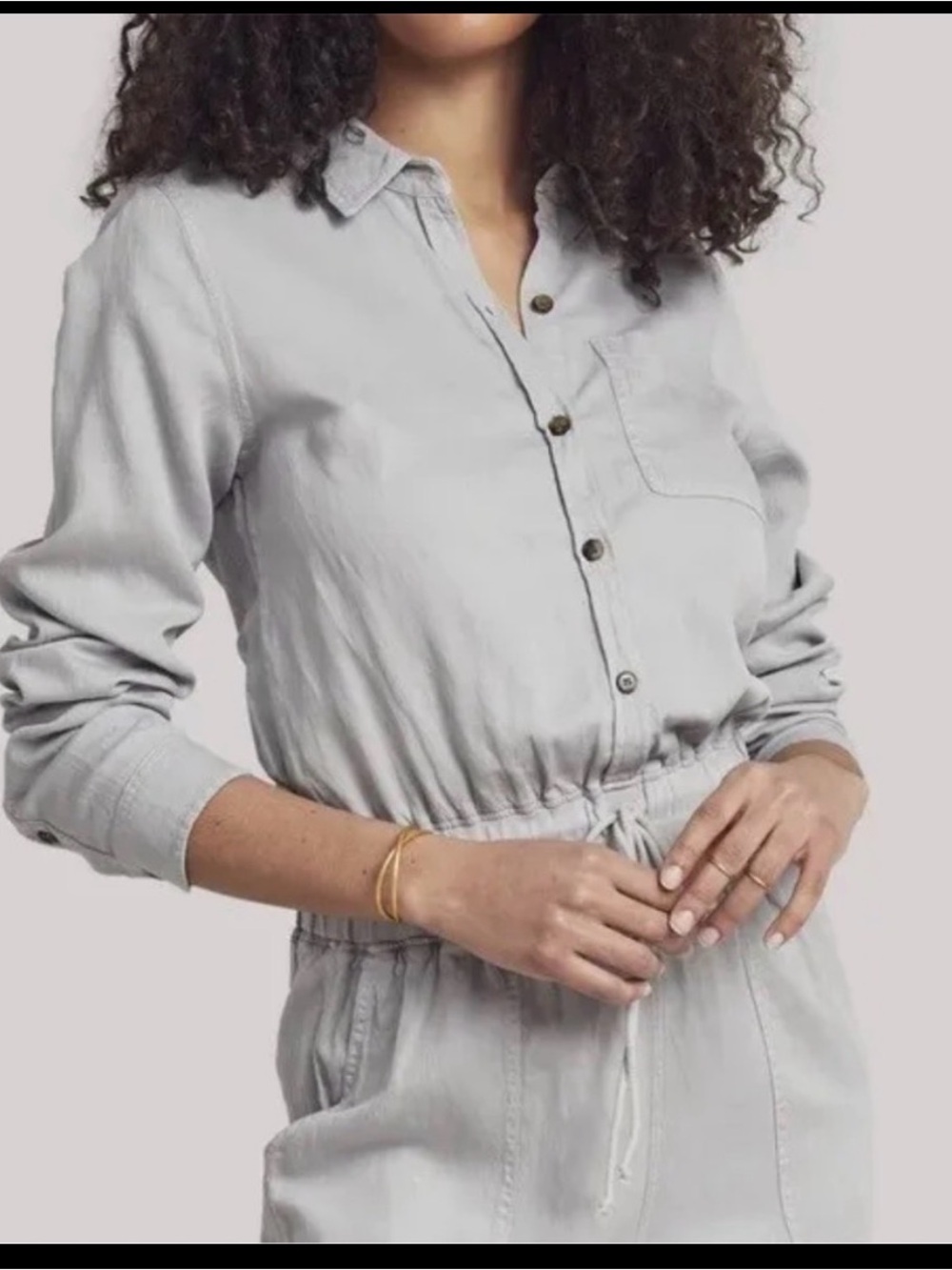 FAHERTY Arlie Day Jumpsuit in Stone Size M - Picture 2 of 11